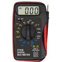 DT83B Portable Digital Multimeter Handheld Voltmeter Ohm Battery Tester With Buzzer Diode Test For Electrical DIY Tool Black