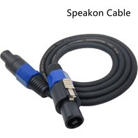 0.5m-30m Audio Cable Speakon Male to Male Cable Professional Copper Cord DJ Speaker Cable Wire 0.5m-30m with Twist Lock