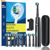 Electric Toothbrush Rechargeable Deep Clean Whitening Teeth for Adult Toothbrush Rotation Toothbrush with 4/8 Replacement Heads