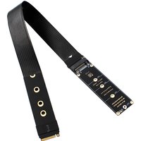 Dual Protocol M.2 to PCIe 4.0 Extension Cable for 2230 2242 2260 2280 M.2 PCI-e / NGFF SATA SSD High Speed Gen 4.0 Riser Adapter