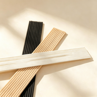 50Pcs Reed Diffuser Sticks Set 3mm X24cm Fiber Sticks for Home Fragrance Use in Bedroom Office Bathroom