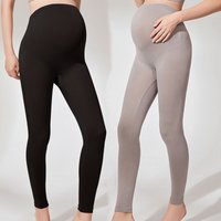 Leggings de maternité élastiques taille haute, slim pour femmes enceintes, soutien du ventre post-partum, pantalon de Fitness modelant le corps