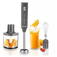 4-In-1 Handheld Blender Set, Including Multi-Function Stick Blender, Whisk, Chopper And Beaker, Suitable For Food Processing & B