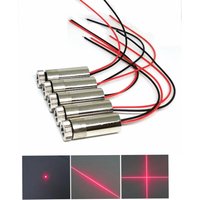 5 Stück 650 nm 30 mW 50 mW 100 mW rotes Lasermodul Punktlinie Kreuzkopf sichtbare Lichter