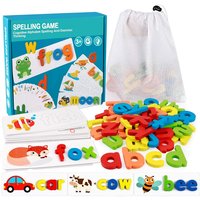 See And Spell Learning Toys for Kids Educational Montessori Words Spelling Puzzle Matching Letter Game Sensory Toys for Children