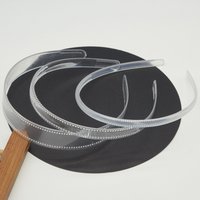 10PCS 8mm 12mm 2cm 2.5cm Clear Teethed ABS Plastic Hair Headband Non-slip Hairbands For DIY Hair Accessories Plain Hair Hoops