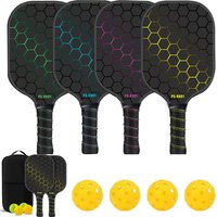 1set New Pickleball Racket Carbon Fiber Frosted Surface Enhanced Sweet Spot Pro Pickleball Paddle For Professional Players