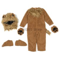 Child Costume Lion King Birthday Baby Kids Animal Carnival Halloween Cosplay Costumes Fancy Movie Role Jumpsuits