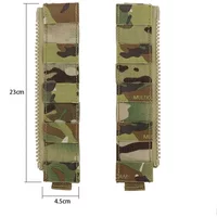 Tactical Vest Molle Special Connecting Zipper Tactical Zipper Board BK/CB/RG/MC/MCBK