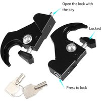 1Pair Backrest Tailstock Quick Release Buckle Lock Mounting Kit Luggage Rack Docking Latch Clip Alloy For Harley For Davidson