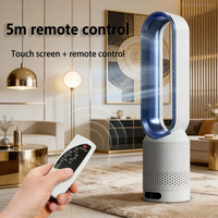 2026 Space Saving Bladeless Tower Fan Energy Saving Air Purifier Circulator Ultra Quiet Fan for Home Dorm Office