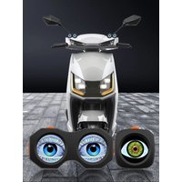 AliExpress EURS Motorcycle Bicycle Rearview Mirror Decorative lights 3D Dynamic Devil Eye USB rechargeable LED Light Retrofit Kit GIF Customizab