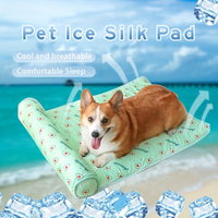 Summer Ice Silk Pet Cooling Mat Portable Heat Relief Cushion Non Slip Washable Cool Sleeping Pad Universal Dog Cat Bed Anti Heat