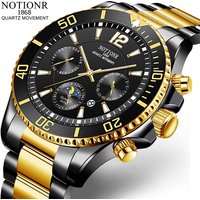 Fashion Mens Watches for Men Sport Waterproof Stainless Steel Quartz Watch Luxury Man Business Luminous Clock Relogio Masculino
