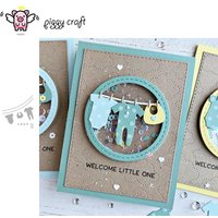 Piggy Craft metal cutting dies cut die mold Baby clothes decoration Scrapbook paper craft knife mould blade punch stencils dies