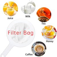 1pc 100/200/400 Mesh Juice Strainer Bag High-density Nylon Strainer Dregs Separator Fine Mesh Sieve Effective Kitchen Tools
