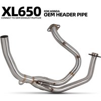 XL600V Exhaust Headers Tube For Honda XL650V Transalp 600 Transalp 650 XL600 XL650 Motorcycle Escape Manifold Kit Fit OE Muffler