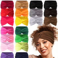 3PCS women's wide hair band in elastic solid color, anti-slip hair accessory for exercise, multi-functional accessory