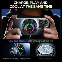 MEMO CX19 Semiconductor Phone Cooler 15W Magnetic Wireless Charger & 10W Cooling Design Magnetic Semiconductor Cooling Fan