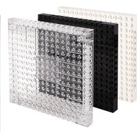 Lateral Aperture Plate 16x16 65803 MOC Building Blocks Transparent/White/Black City Scene Bricks Toys Compatible With LEGO