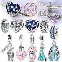New Original 925 Sterling Silver Charms Beads Ballet Shoes Starry Sky Firefly Pendant Fit Bracelet Necklace DIY Charms For Woman