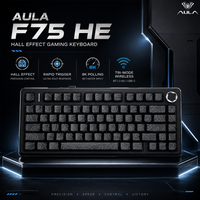 AULA F75HE Hall-Effekt Magnetische Gaming-Tastatur 75% 8000Hz Schnellauslöser SOCD Tri-Mode Hot-Swap RGB PBT Tastenkappen PC Gamer