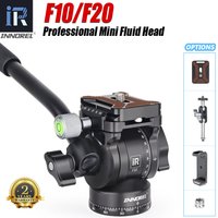 INNOREL F10/F20 Mini Stativ Flüssigkeit Kopf Neigung Kopf, Metall Kamera Video Stativ Kopf mit Arca Swiss Q.R.Platten für Video DSLR Kamera