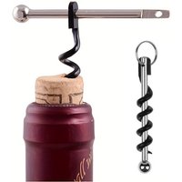 1/3/5pcs Red Wine Bottle Opener Cork Screw Bottle Corkscrew with Ring Keychain Mini Party Bar Kitchen Tools