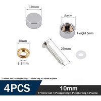Home Improvement Copper Screws Decorative Cap Silver Multiple Sizes Decoration Screw Covers Mirror Fixing Nails Wardrobes