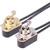 Vintage AC 250V 3A On/Off Prewired Standard Toggle Switch With Wire Cable Contacts Switch Electrical Equipment Accessories New