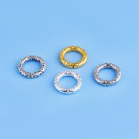 S925 sterling silver round bracelet end link spring buckle Handmade DIY accessory