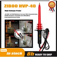 ZIBOO HVP-40 Hochspannungssonde, DC 40 kV / AC 28 kV Multimeter-Messleitung, 1000:1 Dämpfungsverhältnis, 1000 MΩ Impedanz.
