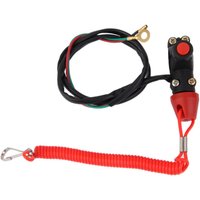 ATV Motorcycle Boat Tether Lanyard Emergency Kill Stop Engine Switch Push Button Interruptor de parada del motor de matar