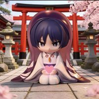 Wanderer Q Version GK Model Game Genshin Impact Scaramouche PVC Cartoon Dolls Anime Cosplay DIY Accessories Ornament Statue Gift
