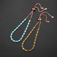 Adjustable Colorful Zirconia Iced Out Tennis Bracelets for Women Delicate Crystal Chain on Hand Jewelry Christmas Gifts KBH035