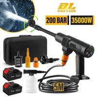 3500W 200Bar Kabelloser Elektrischer Hochdruckreiniger, Autowasch-Wasserpistole & Gartenbewässerungswerkzeug für Makita 21V Akku