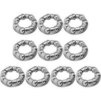 10x Bicycle Front Rear Wheel Axle 1/4 Inch x 7 Ball Bearings MTB Bike Wheel Hub Bearings Cycling Riding Equipment