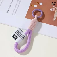 Mesh Lanyard Fluorescent Braid Rope Phone Case Hanging Cord Keychain Bag Pendant Adjustable Strap for Phones, Keys & Backpacks