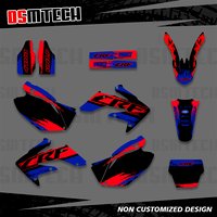 DSMTECH w nowym stylu grafika zespołu tła naklejki naklejki zestawy dla Honda CRF250 CRF250R CRF 250 250R 2008 2009