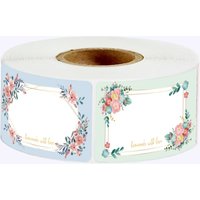 50/100/250PCS Flowers Name Lables Sunflowers Packaging Sticker Roll Date Stickers Refrigerator Freezer Food Storage Small