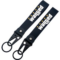 JDM Style Car Keychain Hokkaido Gift Keyring Auto Motorcycle Wanted Key Steel Spring Clip Key Starp Key Pendant Accessories