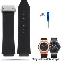Watch Band For HUBLOT BIG BANG Silicone Waterproof Men Watch Strap 25*19mm Chain Watch Accessories Rubber Bracelet Chain