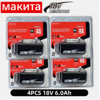 100 % original für Makita 18 V 6,0 Ah wiederaufladbare Batterie, für Makita BL1830 BL1830B BL1840 BL1840B BL1850 BL1850B Elektrowerkzeug-Akku