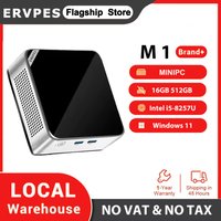 300g Ultra Compact Silent Mini PC Intel Core i5-8257U 16GB DDR4 512GB SSD Windows 11 Pro WiFi 6 Dual 4K Low Power Home Office PC
