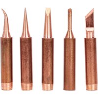5pcs 900M-T Pure Copper Soldering Iron Tip Lead-free Solder Tips Welding Head BGA Soldering Tools Branding Iron