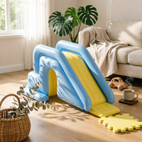 Inflatable Slide Foot Pump Portable Storage Inflatable Slide For Home Indoor Playground Swimming Pool Slide