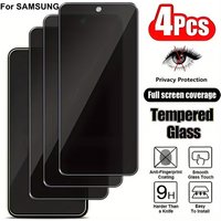 4pcs Anti-Spy Screen Protector For Samsung S25 Ultra S24 S23 S22 S21 A56 A55 A36 A35 A26 A17 A37 A16 A55 A34 A22 Tempered Glass