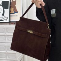JIAERDI Retro Lock Tote Bag Women Square Frosted Large Capacity Shoulder Bag Ladies Premium Minimalist Commute Crossbody Bag New