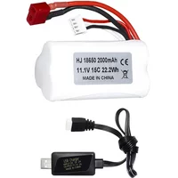 11.1V 2000mAh Battery for R608 2104 210E 200E Brushless High Speed Water Cooling RC Speedboat Electric RC Boat Tumbler Toy Boat