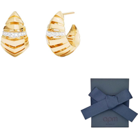 Apm Monaco 18K Gold plated Earrings Unisex Gold YE15928XRH